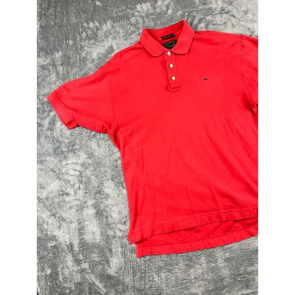 Alexander Julian Colours Polo Shirt Large Red 100% Cotton Short Sleeve Mens - Picture 5 of 9